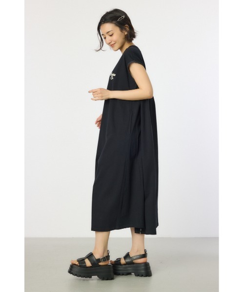 RODEO CROWNS WIDE BOWL（ロデオクラウンズワイドボウル）の「配色ステッチノースリーブワンピース（ワンピース・レディース・ライトカーキ/オレンジ/ブラック/オフホワイト・FREE）」の10枚目の写真