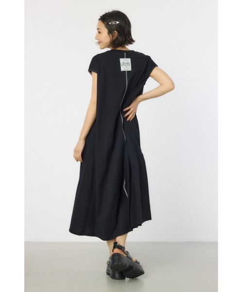 RODEO CROWNS WIDE BOWL（ロデオクラウンズワイドボウル）の「配色ステッチノースリーブワンピース（ワンピース・レディース・ライトカーキ/オレンジ/ブラック/オフホワイト・FREE）」の8枚目の写真