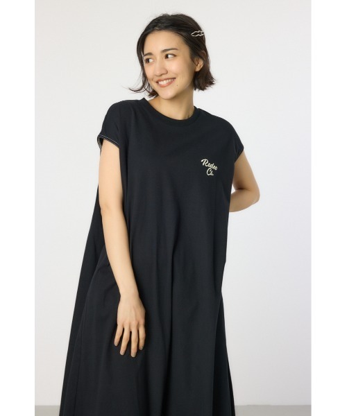 RODEO CROWNS WIDE BOWL（ロデオクラウンズワイドボウル）の「配色ステッチノースリーブワンピース（ワンピース・レディース・ライトカーキ/オレンジ/ブラック/オフホワイト・FREE）」の7枚目の写真