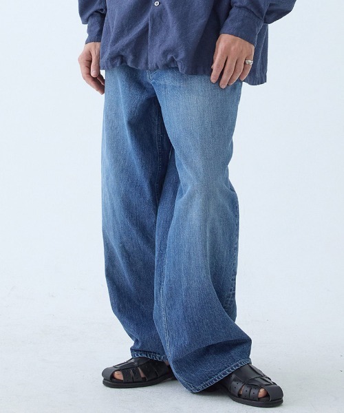 EGO TRIPPING（エゴトリッピング）の「mp13708- Fluxdenim used デニムパンツ（デニムパンツ・メンズ・ネイビー系・29/31/33）」の2枚目の写真