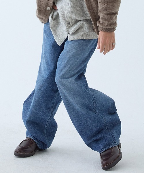 EGO TRIPPING（エゴトリッピング）の「mp13708- Fluxdenim used デニムパンツ（デニムパンツ・メンズ・ネイビー系・29/31/33）」の3枚目の写真