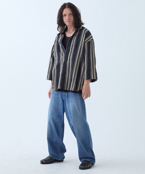 EGO TRIPPING（エゴトリッピング）の「mp13708- Fluxdenim used デニムパンツ（デニムパンツ・メンズ・ネイビー系・29/31/33）」の6枚目の写真