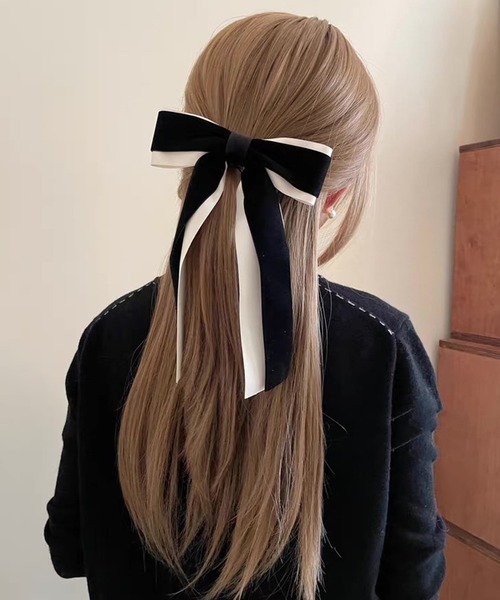 【大人可愛い♡国内発】LV ヘアクリップ セール】【EIZZ/アイズ】大人かわいい リボン ヘアクリップ