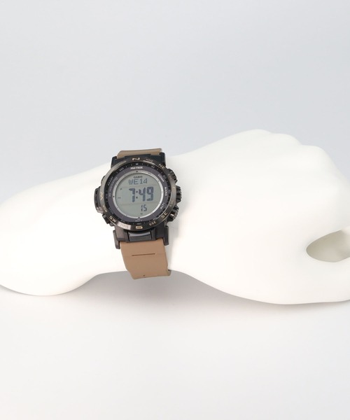 PRO TREK（プロトレック）の「Climber Line（クライマーライン） / 電波ソーラー / PRW-35LD-5JF（デジタル腕時計・メンズ・ダークブラウン・FREE）」の19枚目の写真