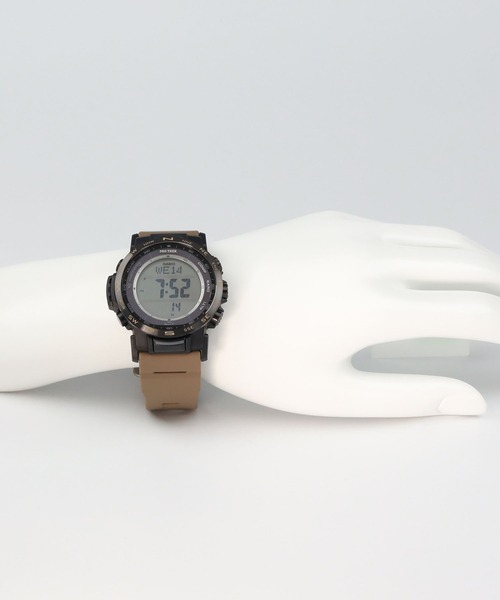 PRO TREK（プロトレック）の「Climber Line（クライマーライン） / 電波ソーラー / PRW-35LD-5JF（デジタル腕時計・メンズ・ダークブラウン・FREE）」の21枚目の写真