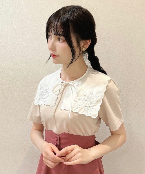 F i.n.t（フィント）の「花刺繍カットワークつけ衿/fint　フィント（付け襟・レディース・オフホワイト・FREE）」の14枚目の写真