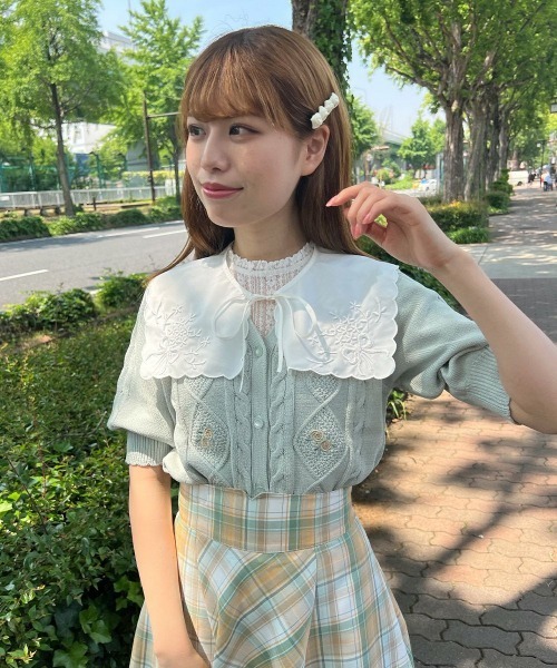 F i.n.t（フィント）の「花刺繍カットワークつけ衿/fint　フィント（付け襟・レディース・オフホワイト・FREE）」の16枚目の写真