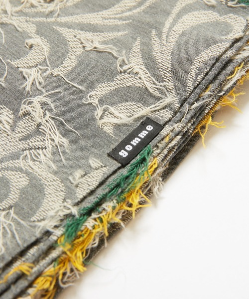 gomme（ゴム）の「ダマスクJQストール（ストール/ショール・レディース・チャコールグレー/ブラック・FREE）」の7枚目の写真