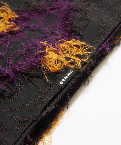 gomme（ゴム）の「ダマスクJQストール（ストール/ショール・レディース・チャコールグレー/ブラック・FREE）」の11枚目の写真