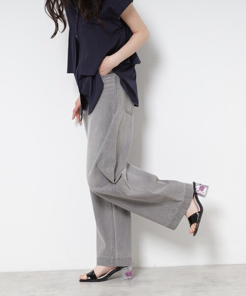 ESPERANZA(エスペランサ)の「フラワークリアヒールサンダル(サンダル・レディース・アイボリー系1/ブラック系1・S/M/L/LL)」の22枚目の写真