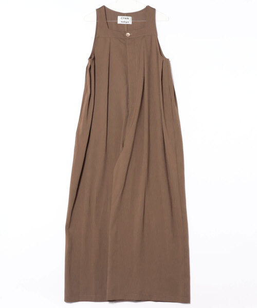 Scrap Book(スクラップブック)の「【CYAN TOKYO】バストタックワイドサロペット(サロペット/オーバーオール・レディース・ブラック/ブラウン・FREE)」の6枚目の写真