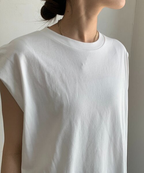 DouDou（ドゥドゥ）の「【WEB限定】ビスチェ＋Tシャツセット（Tシャツ/カットソー・レディース・ブラック/オフホワイト・FREE）」の21枚目の写真