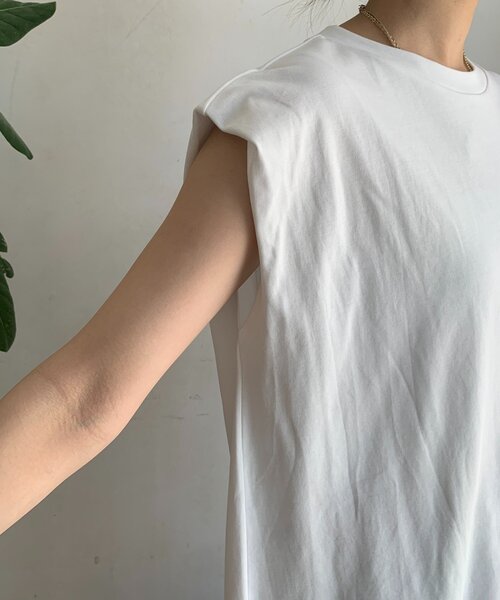 DouDou（ドゥドゥ）の「【WEB限定】ビスチェ＋Tシャツセット（Tシャツ/カットソー・レディース・ブラック/オフホワイト・FREE）」の22枚目の写真