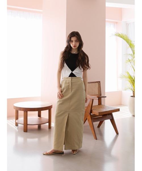 Katrin TOKYO(カトリーントーキョー)の「cut-out chino skirt(スカート・レディース・グレー/ベージュ・XS/S/M/S-Short)」の13枚目の写真