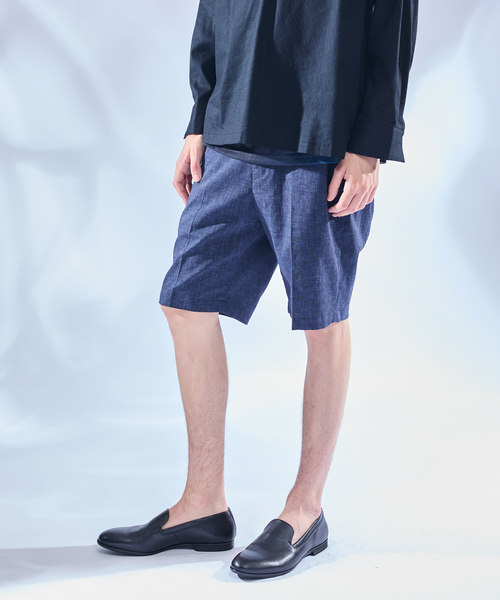 セール】ソロストレッチ リネン イージーショートパンツ