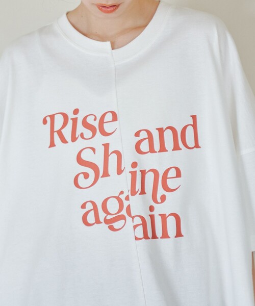 PENNEYS(ぺニーズ)の「PENNEYS別注 リメイクBIG-Tシャツ(Tシャツ/カットソー・レディース・オフホワイト/ダークグレー/ロイヤルブルー・FREE)」の7枚目の写真