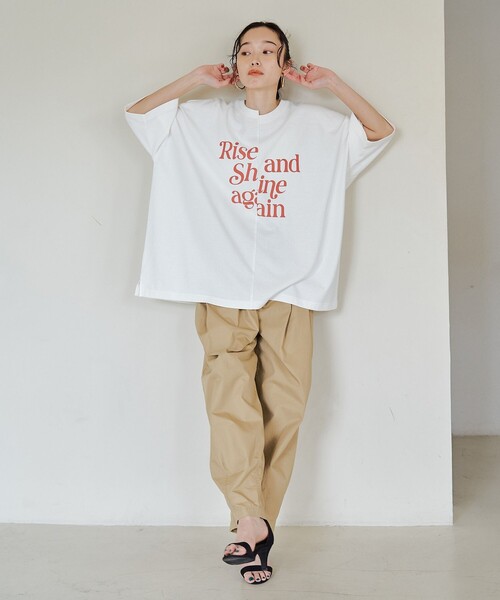 PENNEYS(ぺニーズ)の「PENNEYS別注 リメイクBIG-Tシャツ(Tシャツ/カットソー・レディース・オフホワイト/ダークグレー/ロイヤルブルー・FREE)」の20枚目の写真