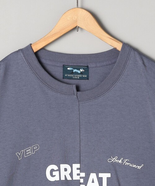 PENNEYS(ぺニーズ)の「PENNEYS別注 リメイクBIG-Tシャツ(Tシャツ/カットソー・レディース・オフホワイト/ダークグレー/ロイヤルブルー・FREE)」の13枚目の写真