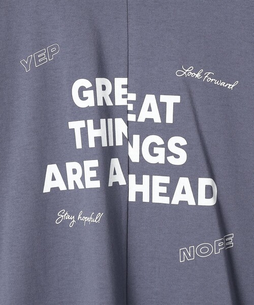 PENNEYS(ぺニーズ)の「PENNEYS別注 リメイクBIG-Tシャツ(Tシャツ/カットソー・レディース・オフホワイト/ダークグレー/ロイヤルブルー・FREE)」の17枚目の写真