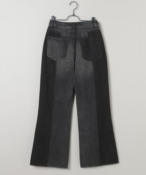 JEANASIS（ジーナシス）の「リメイクライクフレアデニム/571988（デニムパンツ・レディース・ブラック/ブルー・SMALL/MEDIUM）」の8枚目の写真