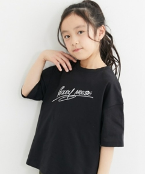ディズニー】ビッグシルエットミッキープリントTシャツ（男の子