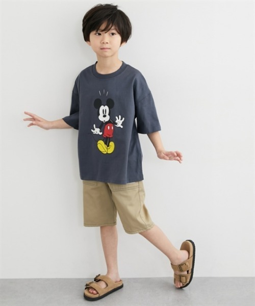 ディズニー】ビッグシルエットミッキープリントTシャツ（男の子