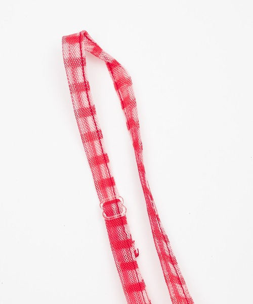 monepine(モネピネ)の「gingham check cami dress/ギンガムチェックキャミワンピース(ワンピース・レディース・ライトブルー/レッド・1/2)」の17枚目の写真