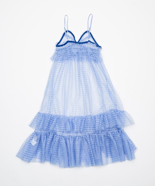 monepine(モネピネ)の「gingham check cami dress/ギンガムチェックキャミワンピース(ワンピース・レディース・ライトブルー/レッド・1/2)」の21枚目の写真
