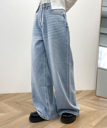 WEGO | WEGO/【25年春夏新作】サマーデニムルーズワイドパンツ(デニムパンツ)