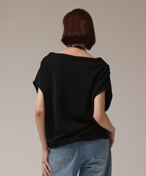 Diagram(ダイアグラム)の「ラメドレープカットトップ(Tシャツ/カットソー・レディース・ブラック/シルバー/ピンク・36)」の21枚目の写真