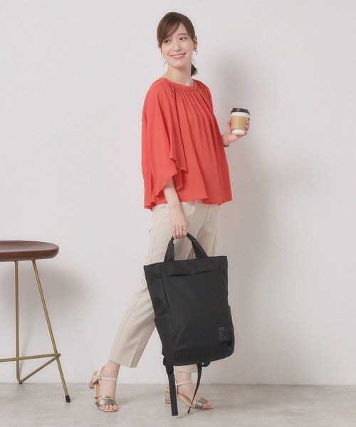 anello(アネロ)の「◆<anello>耐水スクエアリュック【A4・PC対応】(バックパック/リュック・レディース・サックスブルー/ブラック・00)」の20枚目の写真