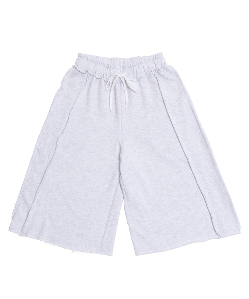 PUNYUS（プニュズ）の「カットオフハーフスウェットパンツ（スウェットパンツ・レディース・杢グレー/ブラック/ホワイト系その他/パープル・1/2/3/4）」の14枚目の写真