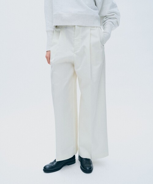 uncrave(アンクレイヴ)の「チノギャバジン ワイドトラウザー(その他パンツ・レディース・ベージュ系/ネイビー系/ホワイト系1・1/0/2/3/00)」の8枚目の写真
