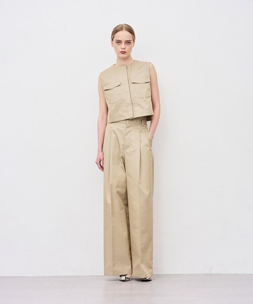 未使用 uncrave アンクレイヴ 撥水 チノギャバジン ベーシックトラウザー 未使用 uncrave アンクレイヴ 撥水 チノギャバジン ベーシック