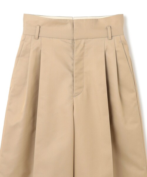 チノギャバジン ワイドトラウザー（その他パンツ）｜uncrave