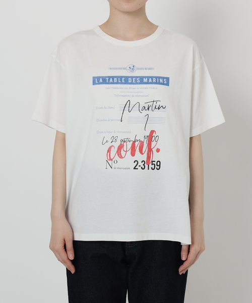 ⭐2025春夏⭐【新品タグ付】スローブイエナ▫USA コットンロゴプリントTEE ⭐2025春夏⭐【新品タグ付】スローブイエナ▫USA コットンロゴ