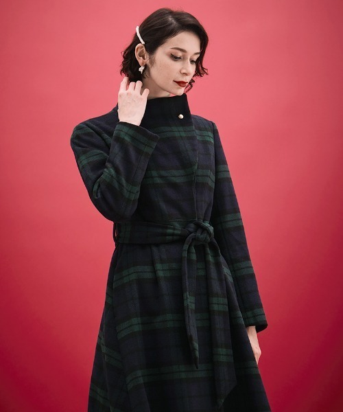 JENNE(ジェンヌ)の「フレンチシックウールコート(その他アウター・レディース・ネイビー/レッド・SMALL/MEDIUM/LARGE)」の14枚目の写真