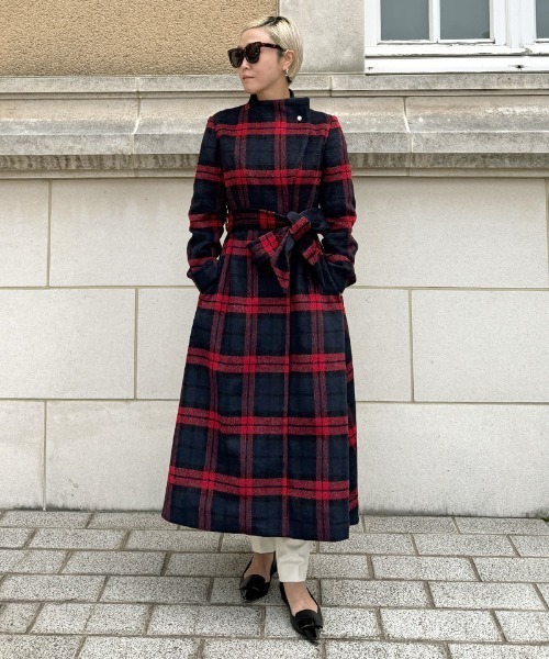 JENNE(ジェンヌ)の「フレンチシックウールコート(その他アウター・レディース・ネイビー/レッド・SMALL/MEDIUM/LARGE)」の8枚目の写真