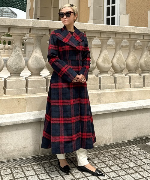 JENNE(ジェンヌ)の「フレンチシックウールコート(その他アウター・レディース・ネイビー/レッド・SMALL/MEDIUM/LARGE)」の9枚目の写真