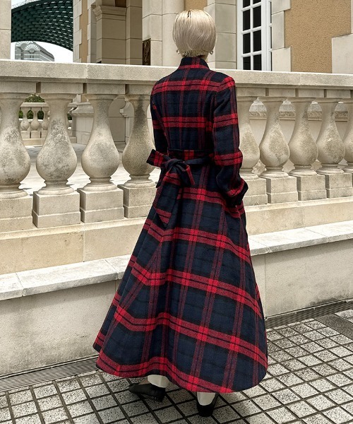 JENNE(ジェンヌ)の「フレンチシックウールコート(その他アウター・レディース・ネイビー/レッド・SMALL/MEDIUM/LARGE)」の3枚目の写真