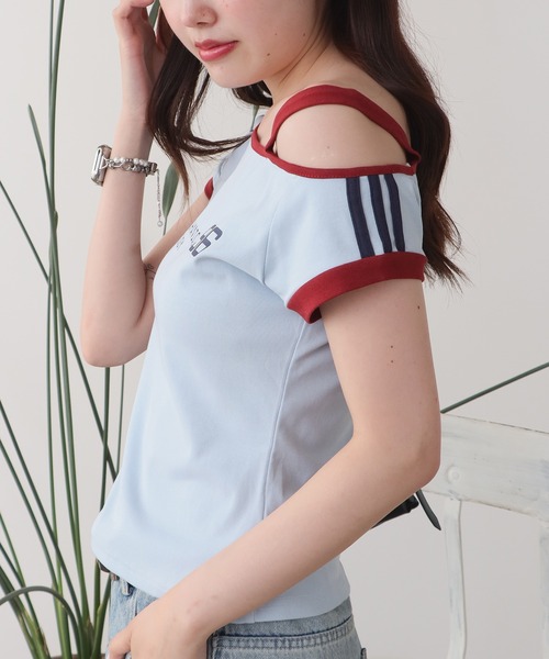 ROOPTOKYO(ループトウキョウ)の「スポーティーデザイン ワンショルダーカットソー(Tシャツ/カットソー・レディース・ブルー/ライトブルー/ホワイト/グレー・FREE)」の20枚目の写真