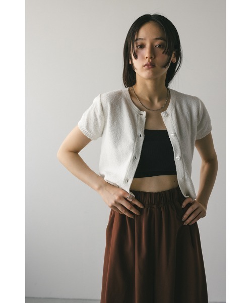 ニット セーター 2WAYパイルニットコンパクトトップ レディース STYLEMIXER | 2WAYパイルニットコンパクトトップ (ニット