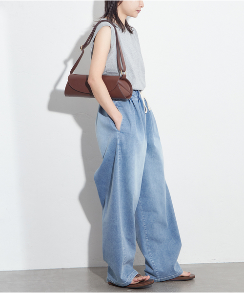 JOURNAL STANDARD（ジャーナルスタンダード）の「《追加4》汗ジミ防止天竺ノースリーブ（Tシャツ/カットソー・レディース・チャコールグレー/ブラック系その他/ホワイト・FREE）」の10枚目の写真