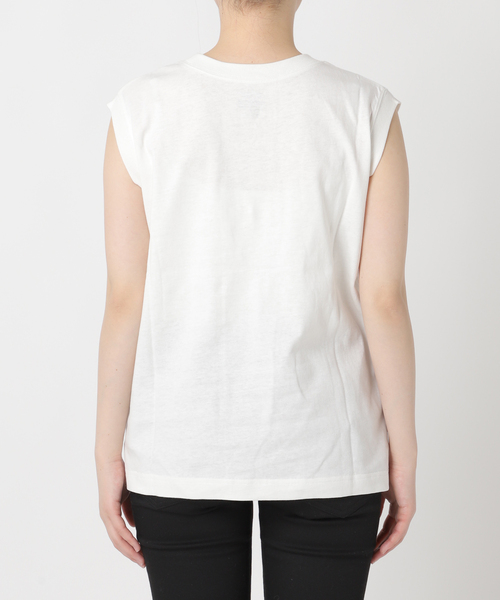 JOURNAL STANDARD（ジャーナルスタンダード）の「《追加4》汗ジミ防止天竺ノースリーブ（Tシャツ/カットソー・レディース・チャコールグレー/ブラック系その他/ホワイト・FREE）」の19枚目の写真