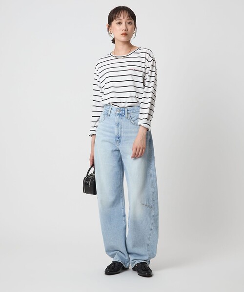 セール】＜To b. by agnes b.コラボ＞ロゴ ロングスリーブ Tシャツ