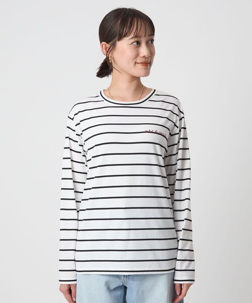 セール】＜To b. by agnes b.コラボ＞ロゴ ロングスリーブ Tシャツ