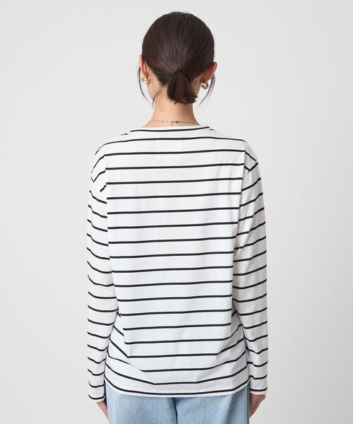 セール】＜To b. by agnes b.コラボ＞ロゴ ロングスリーブ Tシャツ