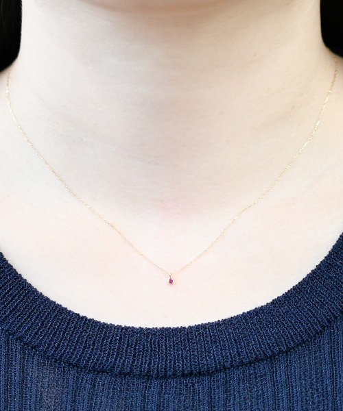 sowi ネックレス　k10 K10 誕生石 シンプル ネックレス（ネックレス）｜sowi（ソーイ）の