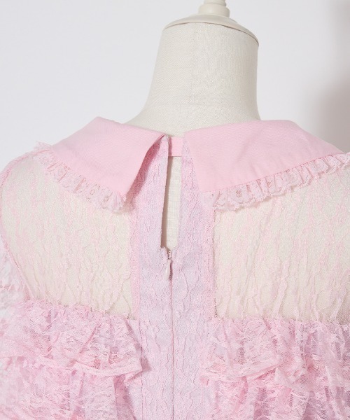 AVENCHUMU(アバンチュウム)の「Full of frills lace tiered one piece(ワンピース・レディース・ブラック/ピンク/ホワイト・FREE)」の16枚目の写真