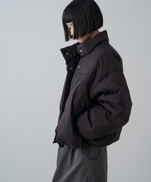 LA5036 新品タグ付き バルマン ショートダウンジャケット グレー L. ショートパファーダウンジャケット[品番：OUTW0000159